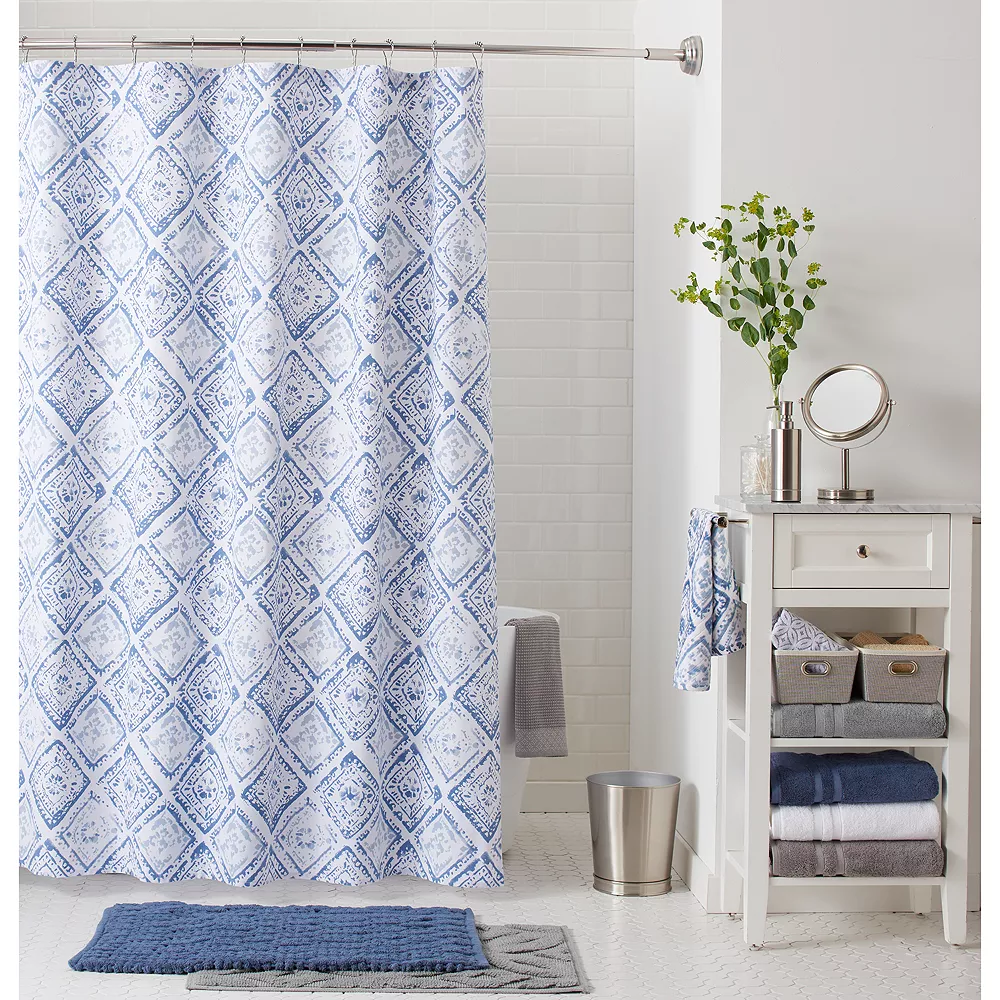 Sonoma Goods For Life⢠Tile Print Shower Curtain