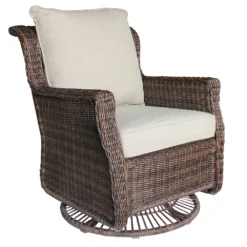 Sonoma Goods For Life® Cortena Wicker Swivel Lounge Patio Chair