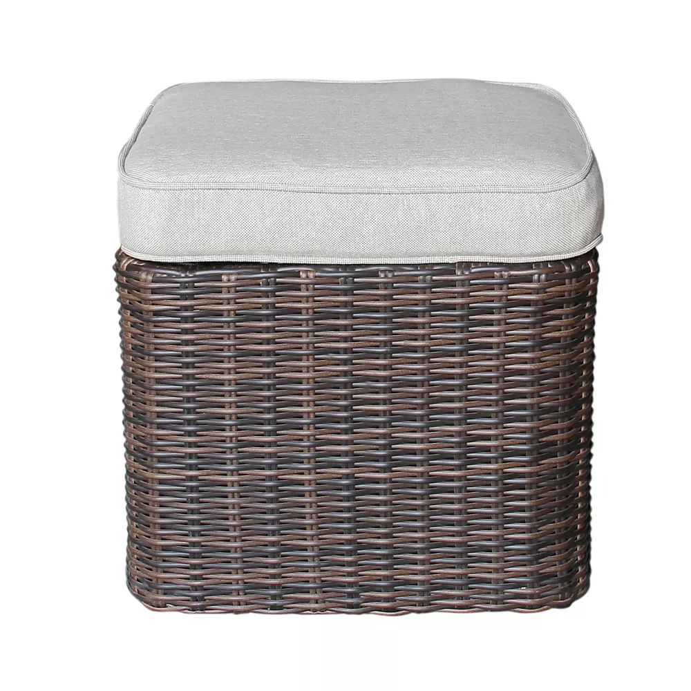 Sonoma Goods For LifeĀ® Cortena Wicker Patio Ottoman - Image 2