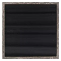 Sonoma Goods For Life® 12" X 12" Letterboard Black Slats With Gray Frame
