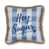 Sonoma Goods For Life® Gingham Hey Sugar Indoor Outdoor Throw Pillow