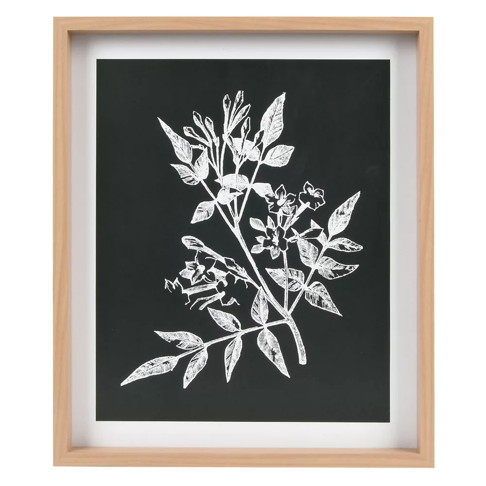 Sonoma Goods For LifeĀ® Printed Wood Frame Reverse Botanical Wall Decor