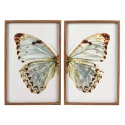 Sonoma Goods For Life® Butterfly Framed Wall Art 2-piece Set