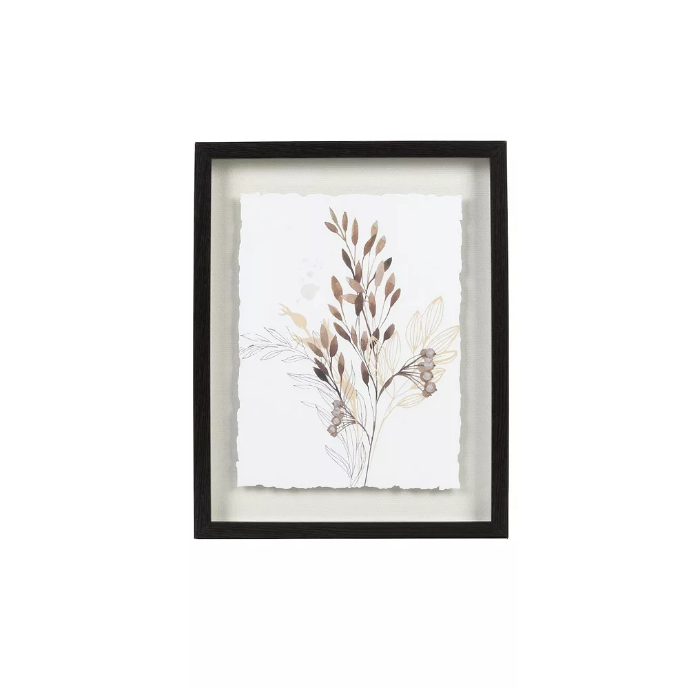 Sonoma Goods For LifeĀ® Shadowbox Painted Botanicals
