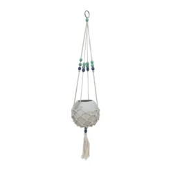 Sonoma Goods For LifeĀ® Ceramic & Macrame Hanging Planter