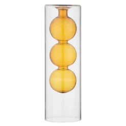 Sonoma Goods For Life® Outdoor 8.5''H Yellow Cylinder Glass Propagation Vase